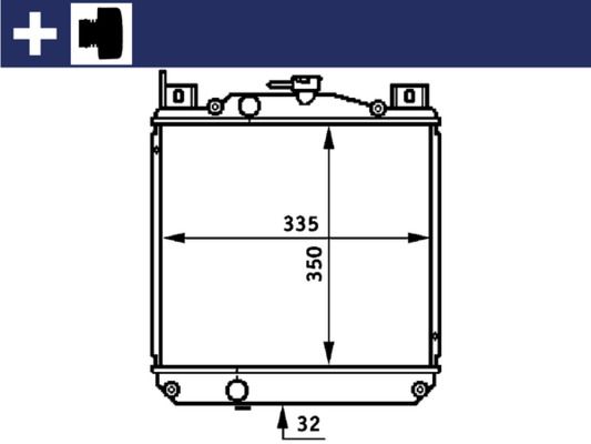 Kühler, Motorkühlung MAHLE CR655000S