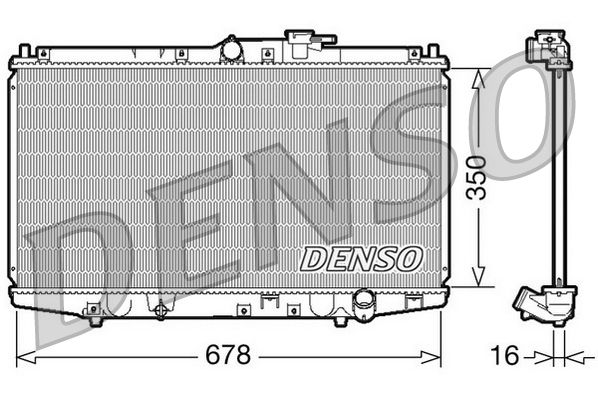 Kühler, Motorkühlung DENSO DRM40021