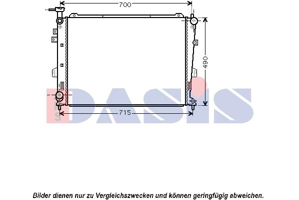 Kühler, Motorkühlung AKS DASIS 510096N