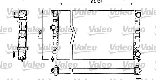 Kühler, Motorkühlung VALEO 730505