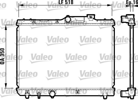 Kühler, Motorkühlung VALEO 732614