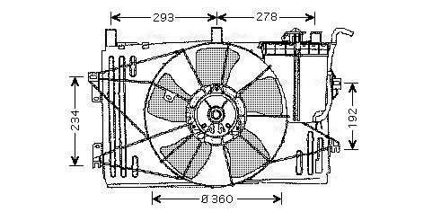 Lüfter, Motorkühlung AVA QUALITY COOLING to7508