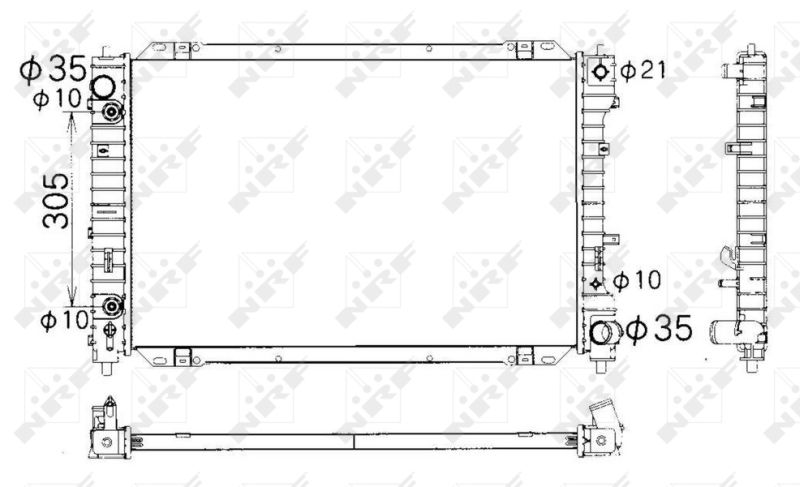 Kühler, Motorkühlung NRF 53378