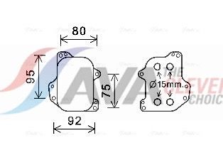 Ölkühler, Motoröl AVA QUALITY COOLING VN3393