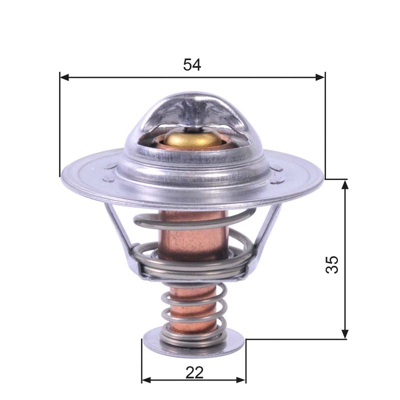 Thermostat, Kühlmittel GATES th22689g1