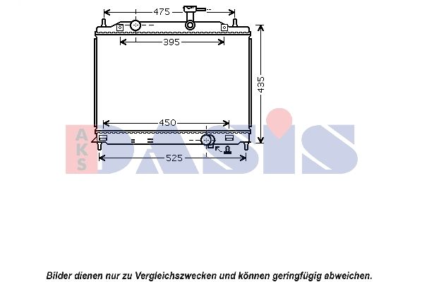 Kühler, Motorkühlung AKS DASIS 560036N