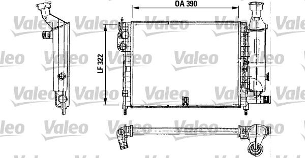Kühler, Motorkühlung VALEO 730491