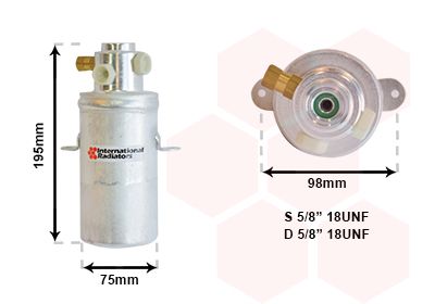 Trockner, Klimaanlage VAN WEZEL 3000D266