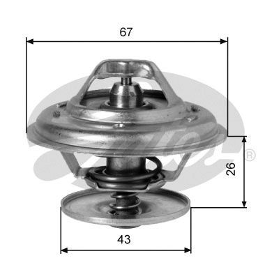 Thermostat, Kühlmittel GATES TH01991G1