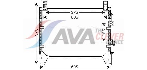 Kondensator, Klimaanlage AVA QUALITY COOLING DW5142