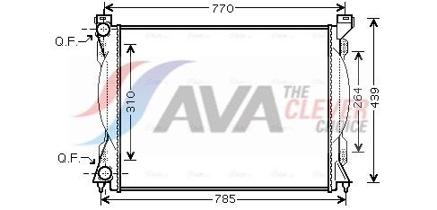 Kühler, Motorkühlung AVA QUALITY COOLING AI2233