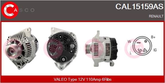 Lichtmaschine Generator Casco CAL15159AS