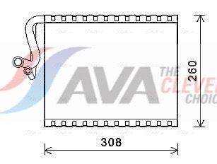 Verdampfer, Klimaanlage AVA QUALITY COOLING MSV604