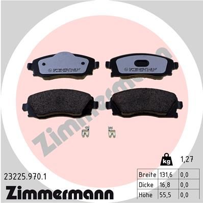 Bremsbelagsatz, Scheibenbremse ZIMMERMANN 23225.970.1