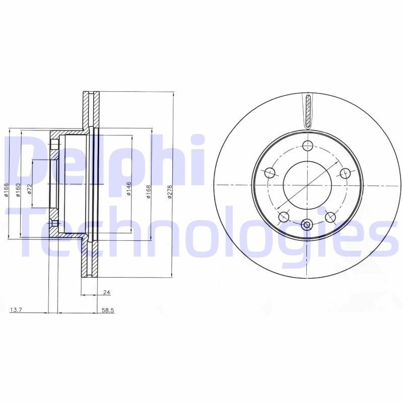 Bremsscheibe DELPHI BG4022