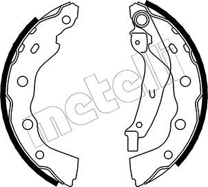 Bremsbackensatz METELLI 53-0259