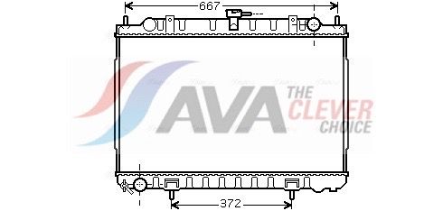 Kühler, Motorkühlung AVA QUALITY COOLING DN2240