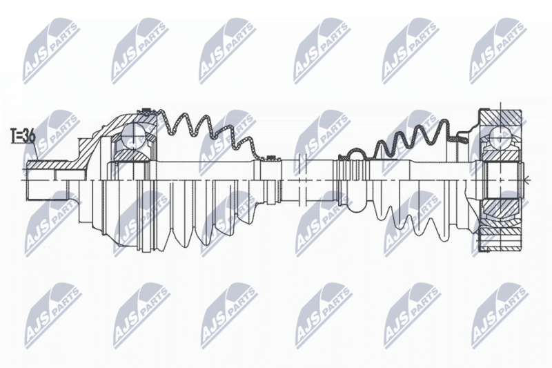 Antriebswelle NTY NPW-VW-172