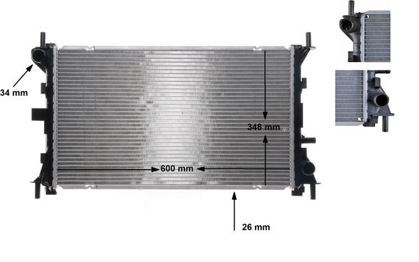 Kühler, Motorkühlung MAHLE CR628000S