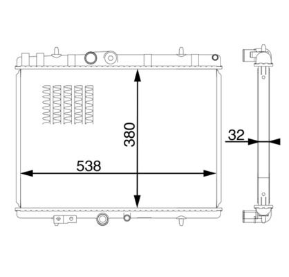 Kühler, Motorkühlung MAHLE CR1600000S