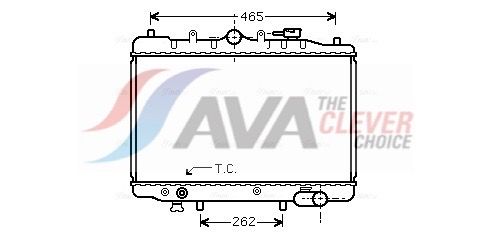 Kühler, Motorkühlung AVA QUALITY COOLING MZ2024