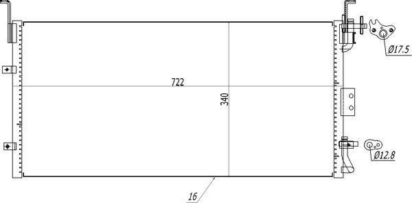Kondensator, Klimaanlage HART 605 728