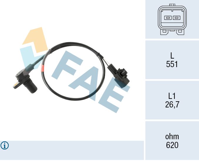 Sensor, Geschwindigkeit/Drehzahl FAE 76011