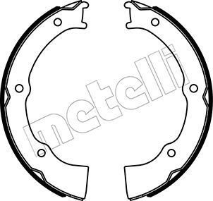 Bremsbackensatz, Feststellbremse METELLI 53-0500
