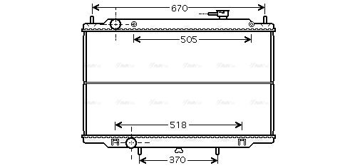 Kühler, Motorkühlung AVA QUALITY COOLING dn2302