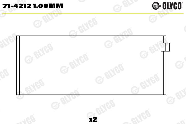 Pleuellager GLYCO 71-42121.00MM