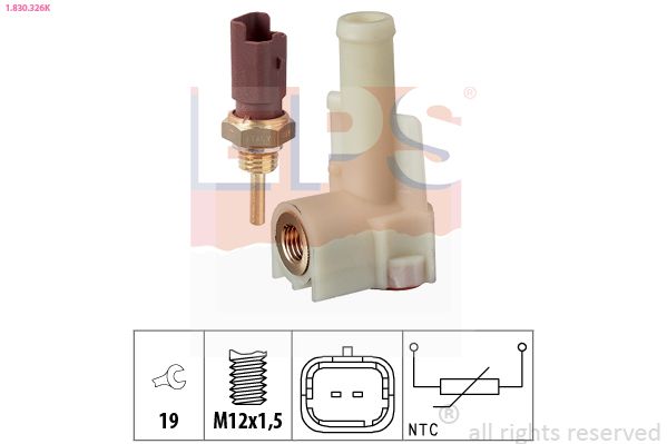 Sensor, Kühlmitteltemperatur EPS 1.830.326k