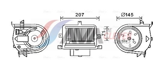 Innenraumgebläse AVA QUALITY COOLING VN8350