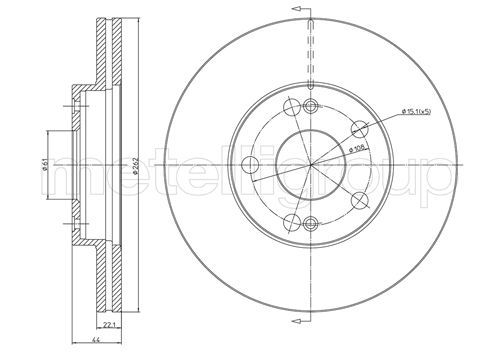 Bremsscheibe METELLI 23-0466