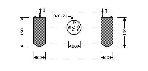 Trockner, Klimaanlage AVA QUALITY COOLING dnd236
