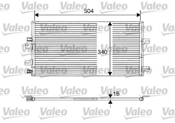 Klimakondensator Klimakühler VALEO 817687