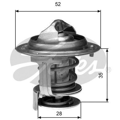 Thermostat, Kühlmittel GATES TH29484G1