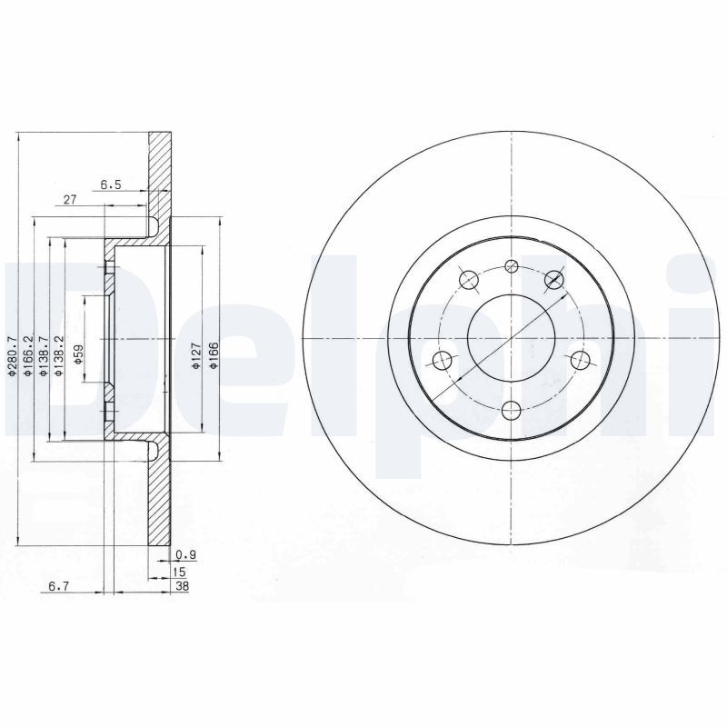 Bremsscheibe DELPHI BG3420