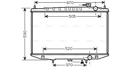 Kühler, Motorkühlung AVA QUALITY COOLING dn2308