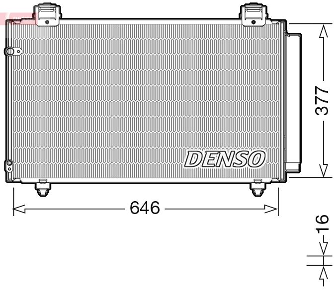 Klimakondensator Klimakühler Denso DCN50043