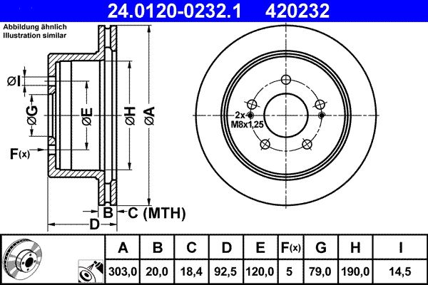 Bremsscheibe ATE 24.0120-0232.1