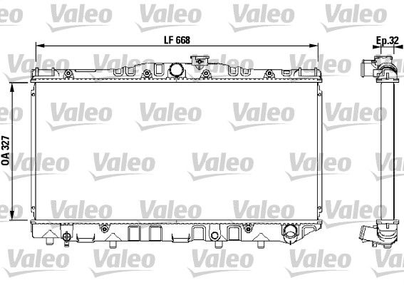 Kühler, Motorkühlung VALEO 731095