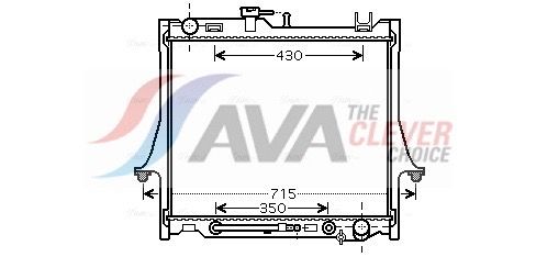 Kühler, Motorkühlung AVA QUALITY COOLING IS2026