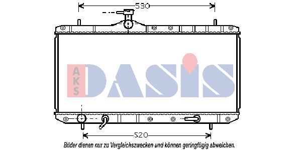 Kühler, Motorkühlung AKS DASIS 322005N