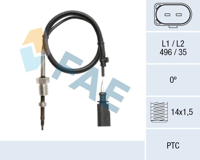Sensor, Abgastemperatur FAE 68118