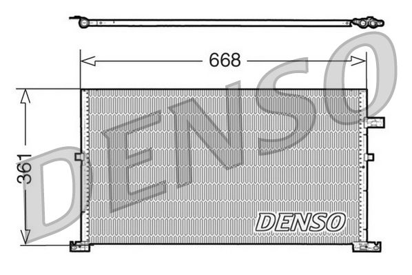 Kondensator, Klimaanlage DENSO DCN10013