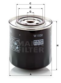 Oljefilter MANN-FILTER W 1130