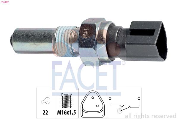 Schalter Rückfahrleuchte FACET 7.6107