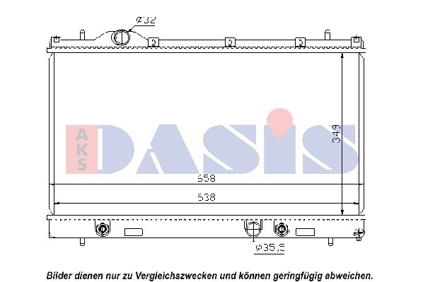 Kühler, Motorkühlung AKS DASIS 520014N