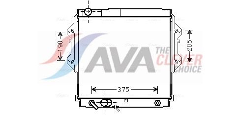 Kühler, Motorkühlung AVA QUALITY COOLING TO2561