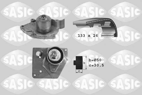 Wasserpumpe + Zahnriemensatz SASIC 3904004